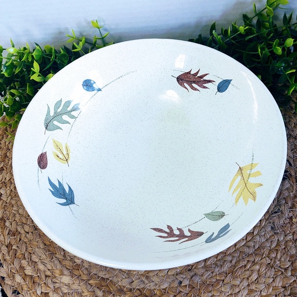 Vtg California Franciscan Earthenware Autumn Pottery Large Serving Bowl 9 1/4" - Picture 3 of 10